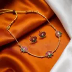 Trending Lotus design Necklace with Earrings