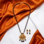 Double layer Mangal sutra with Earrings