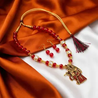 Radha Krishna Maala with Earrings