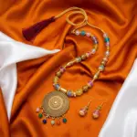 Multi Beads Maala with Earrings