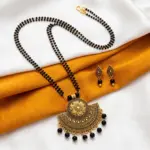 Double layer Mangal sutra with Earrings