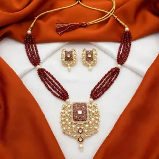 Multi Layer Maala with Earrings