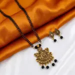 Double layer Mangal sutra with Earrings