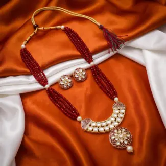 Multi Layer Maala with Earrings