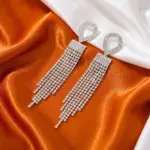 White stone Earrings
