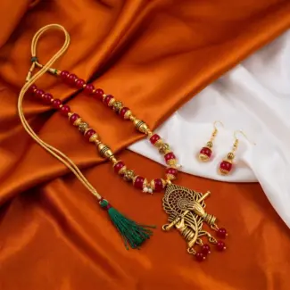 Radha Krishna Maala with Earrings