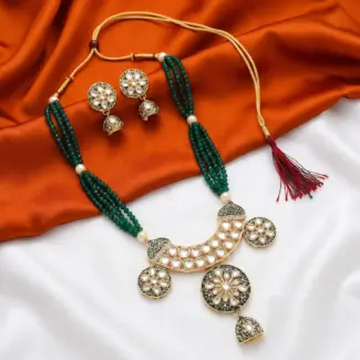 Multi Layer Maala with Earrings