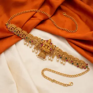 Matt Finish Lakshmi Hip Chain