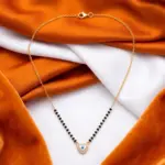 Modern Dainty Evil Eye Heart Charm Mangalsutra