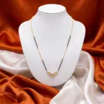 Vanya V-Shape Crystal Finish AD Mangalsutra