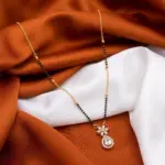 The Pushpa AD Floral Teardrop Mangalsutra
