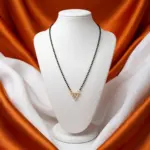 Modern Geometric Triangle Pendant Mangalsutra