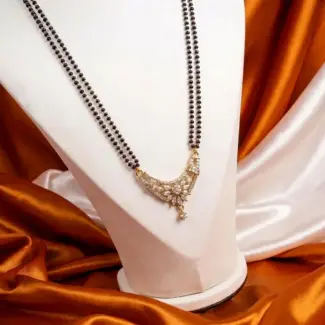 Double-Layer Floral Victorian Style Mangal Sutra