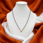 Ira Circle Black Bead Mangalsutra