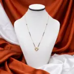 The Vrinda Floral Wreath Crystal Mangalsutra