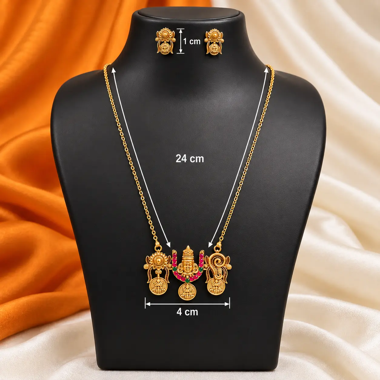 a_clean_product_style_jewelry_display_image_on_a.png Tirupati Namam Gold-Coloured Pendant Necklace & Earrings Set – image 3