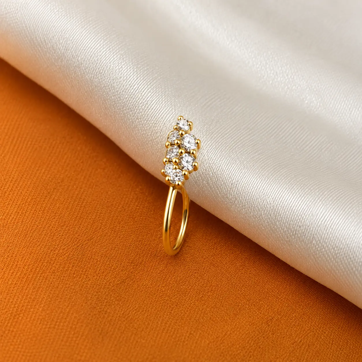 Cluster Hoop Nose Pin