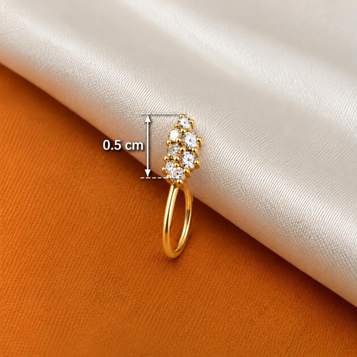 Cluster Hoop Nose Pin – image 3